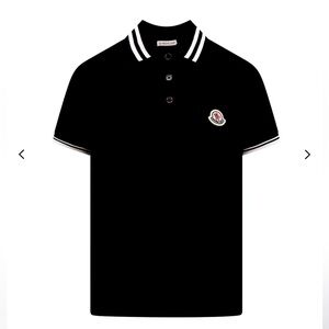 WOMEN Moncler NWT size medium black men polo shirt